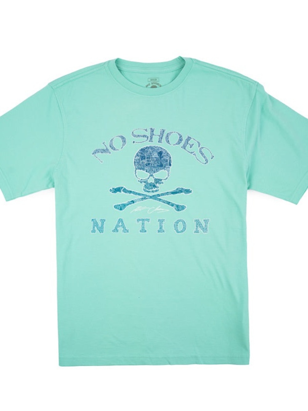 No Shoes Nation Kenny Chesney concert Tee - Light Seafoam blue green teal